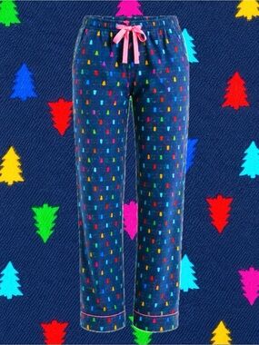 LandsEnd Women's Print Flannel Pajama Pants 100% COTTON FLANNEL with pockets!